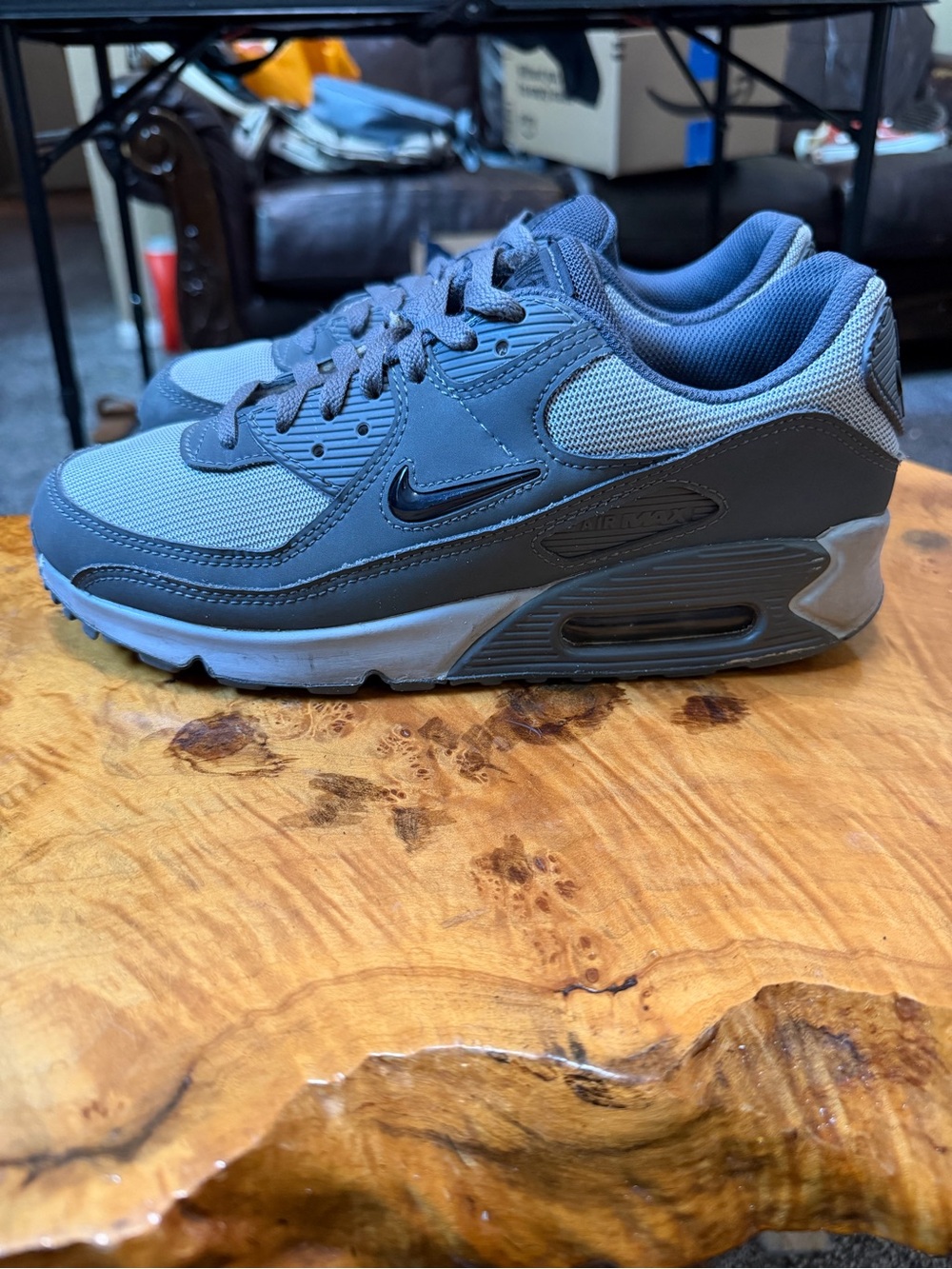 Nike Air Max 90 Jewel Iron Grey Men's 8 / Women's 9.5 Grey Black DX2656-002